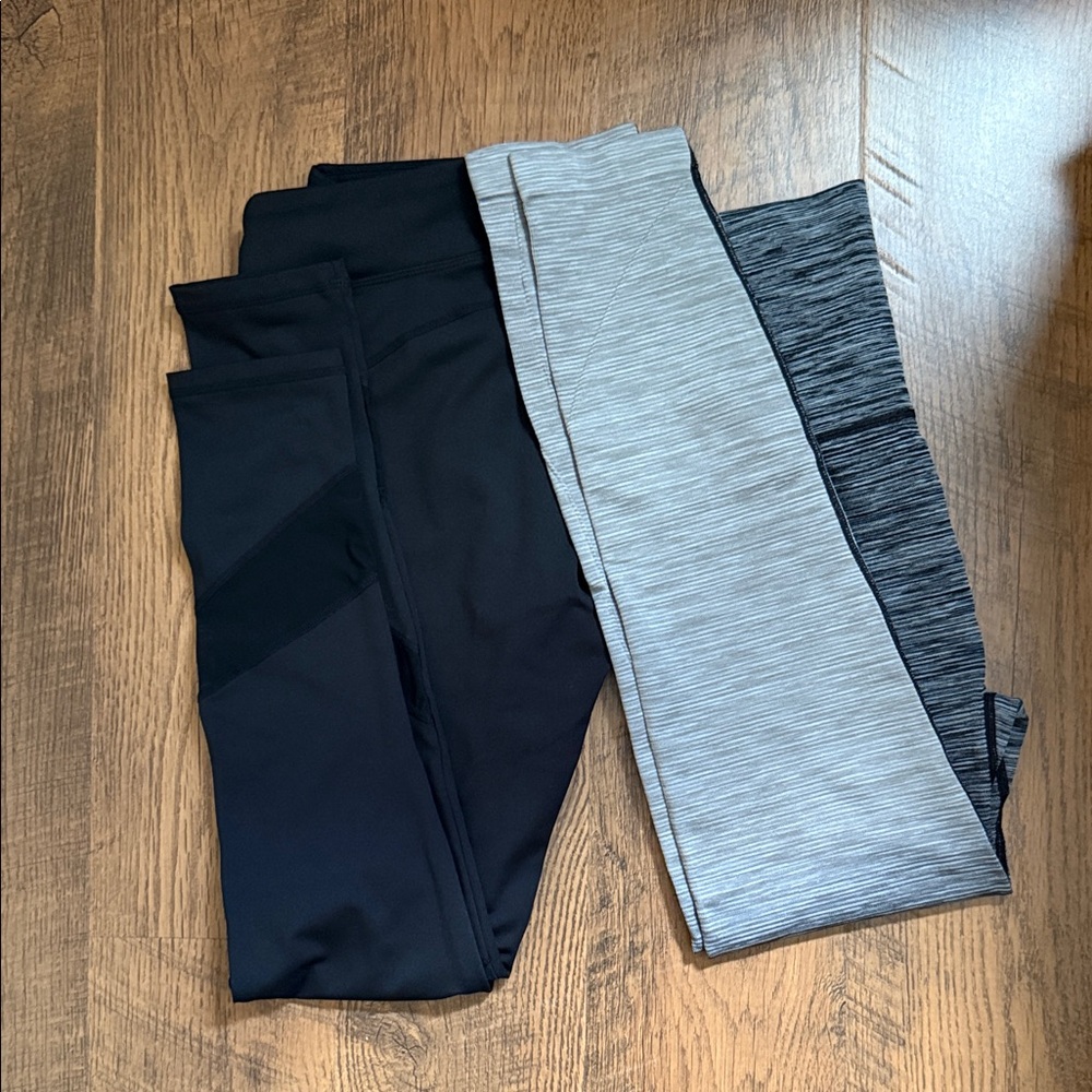 Bundle of 2 Leggings - Black & Heather Gray